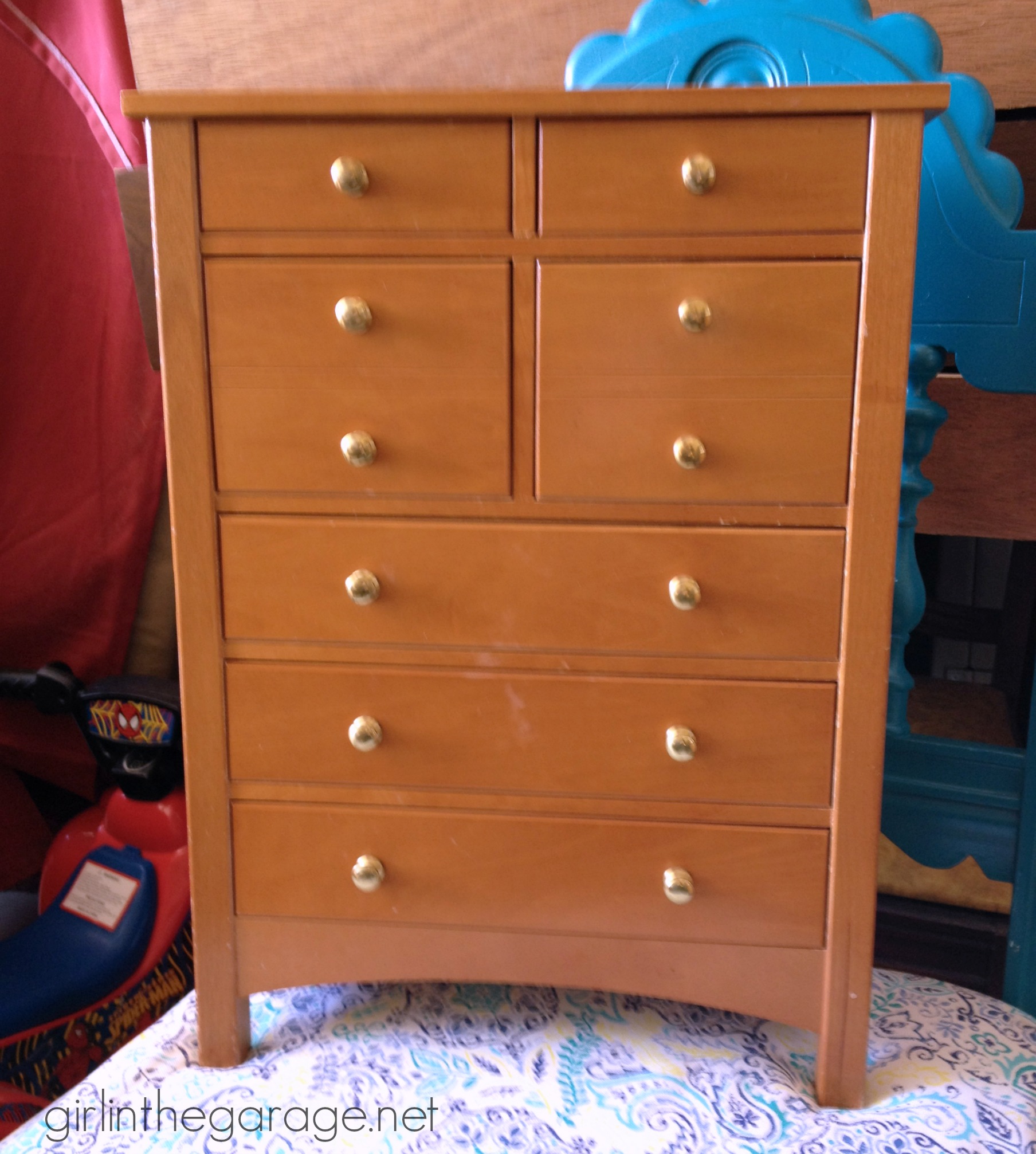 (Before) Stenciled Jewelry Box Makeover - Girl in the Garage