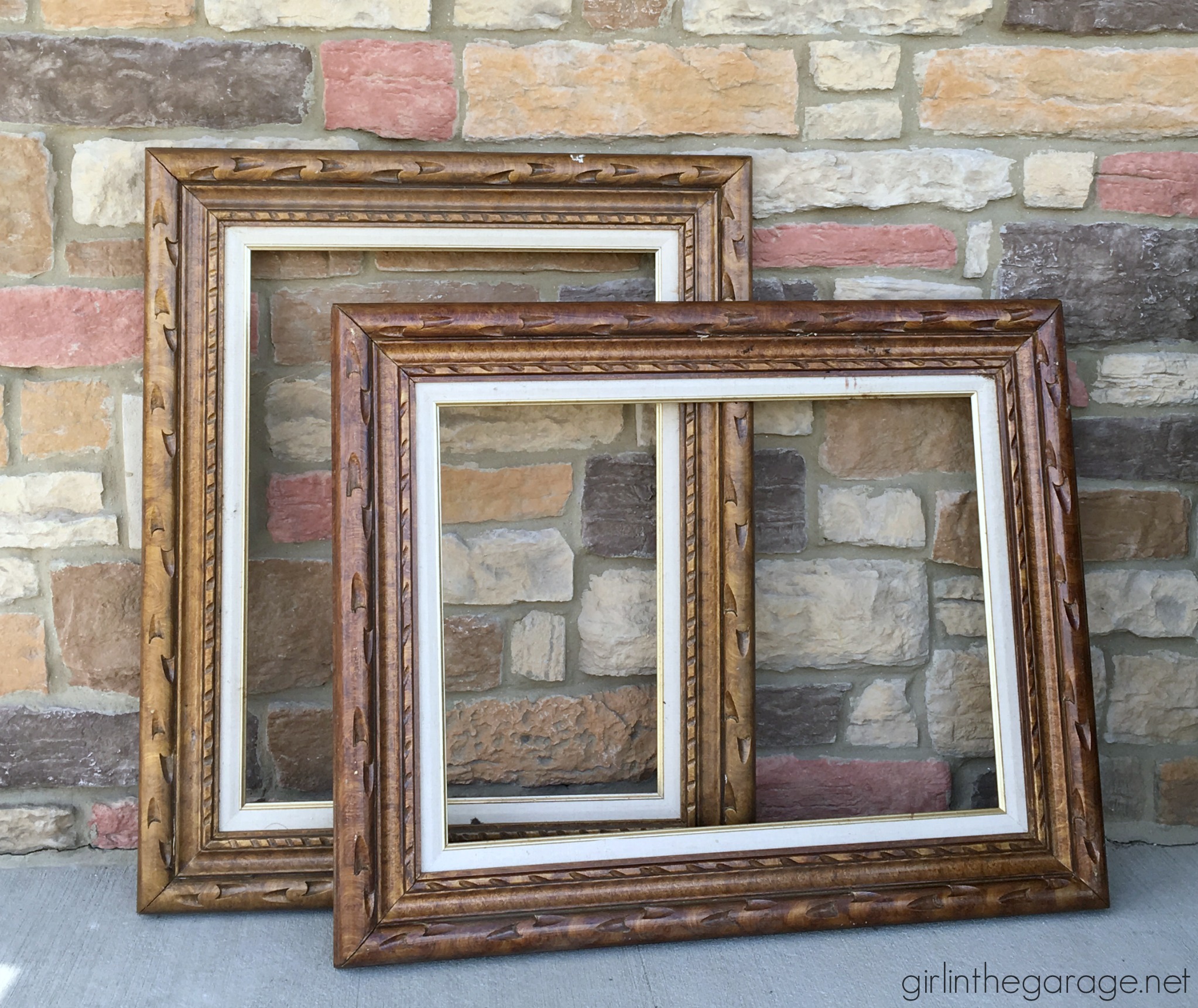 Thrifted art upcycled to DIY memo boards - Love this idea! By Girl in the Garage