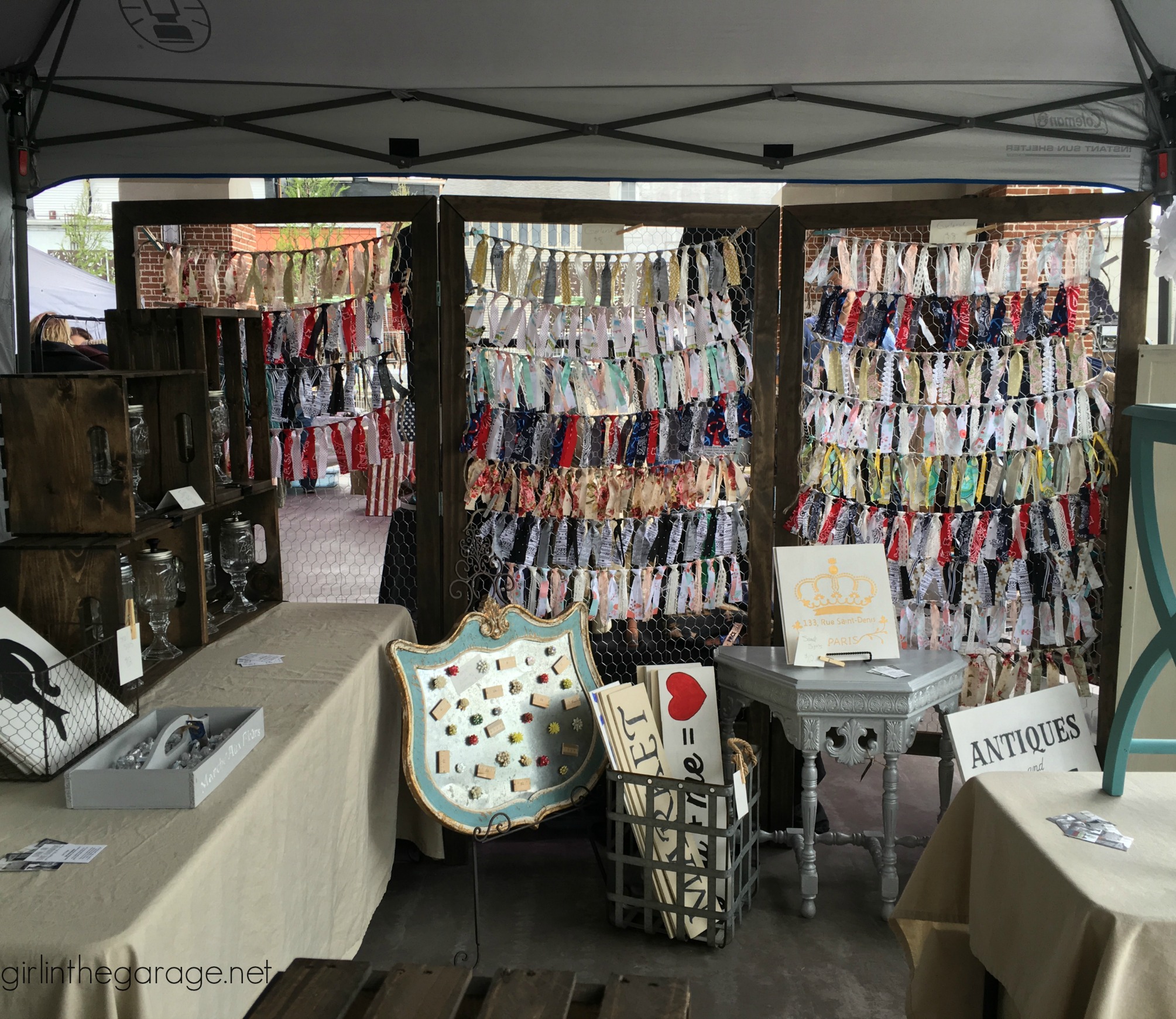 How to Build a DIY Folding Display with Chicken Wire - by Girl (and Guy) in the Garage