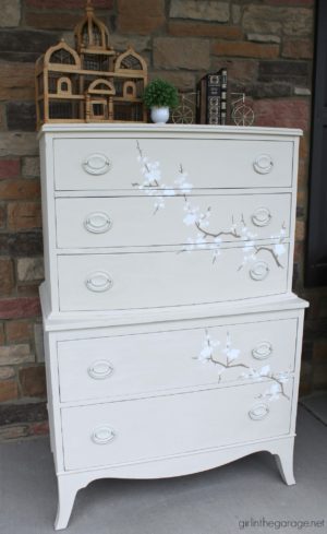 Cherry Blossom Dresser Makeover - Girl in the Garage