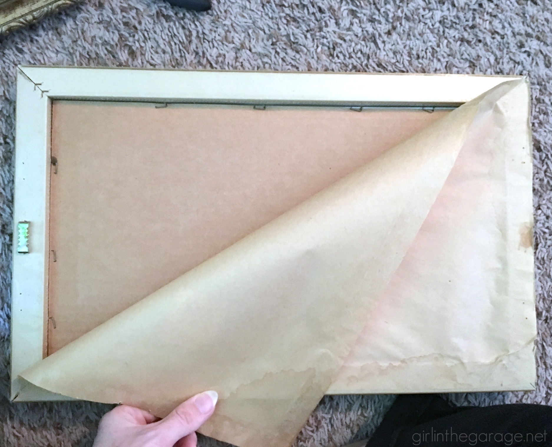 Thrifted Repurposed Art - DIY Memo Boards - Trash to Treasure Makeover - Girl in the Garage