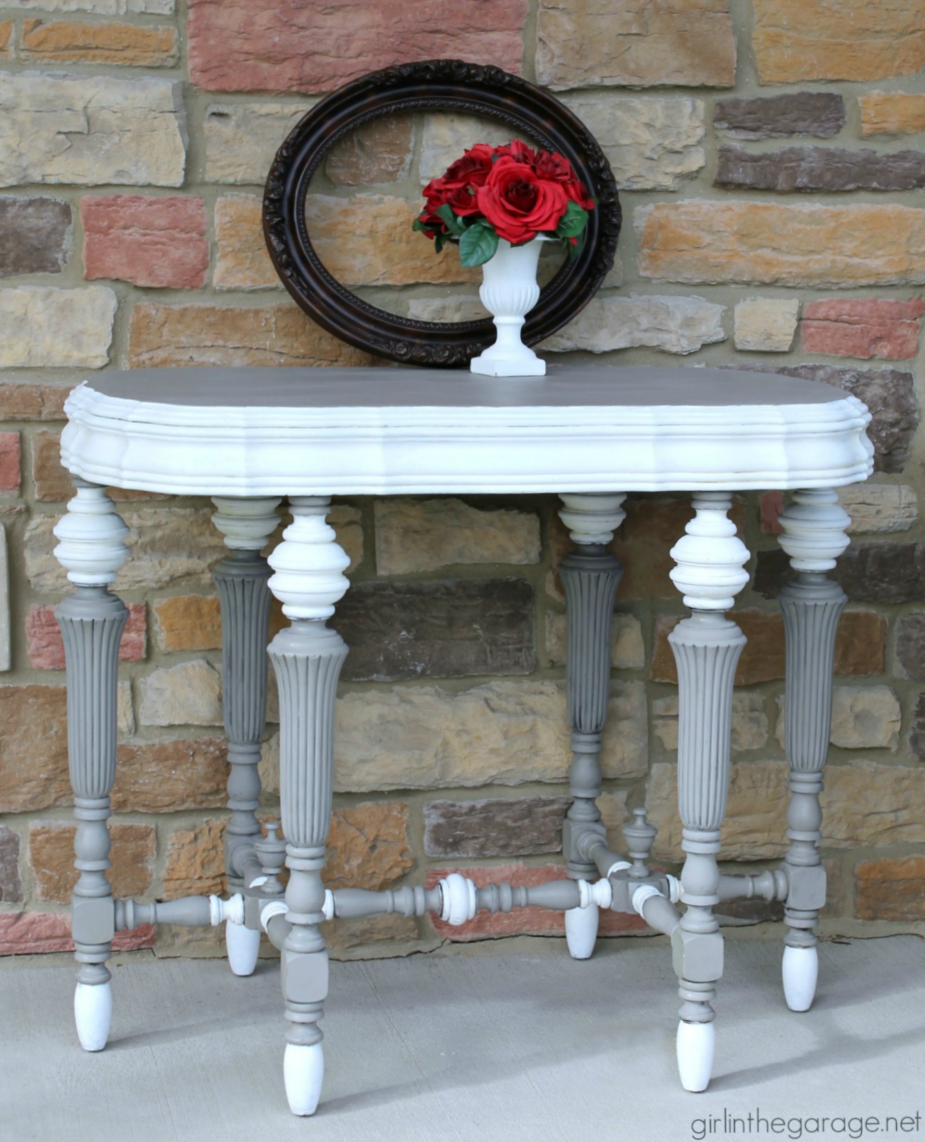 Learn how to refinish an antique parlor table and learn from my past mistakes from when I first painted this table years ago. By Girl in the Garage