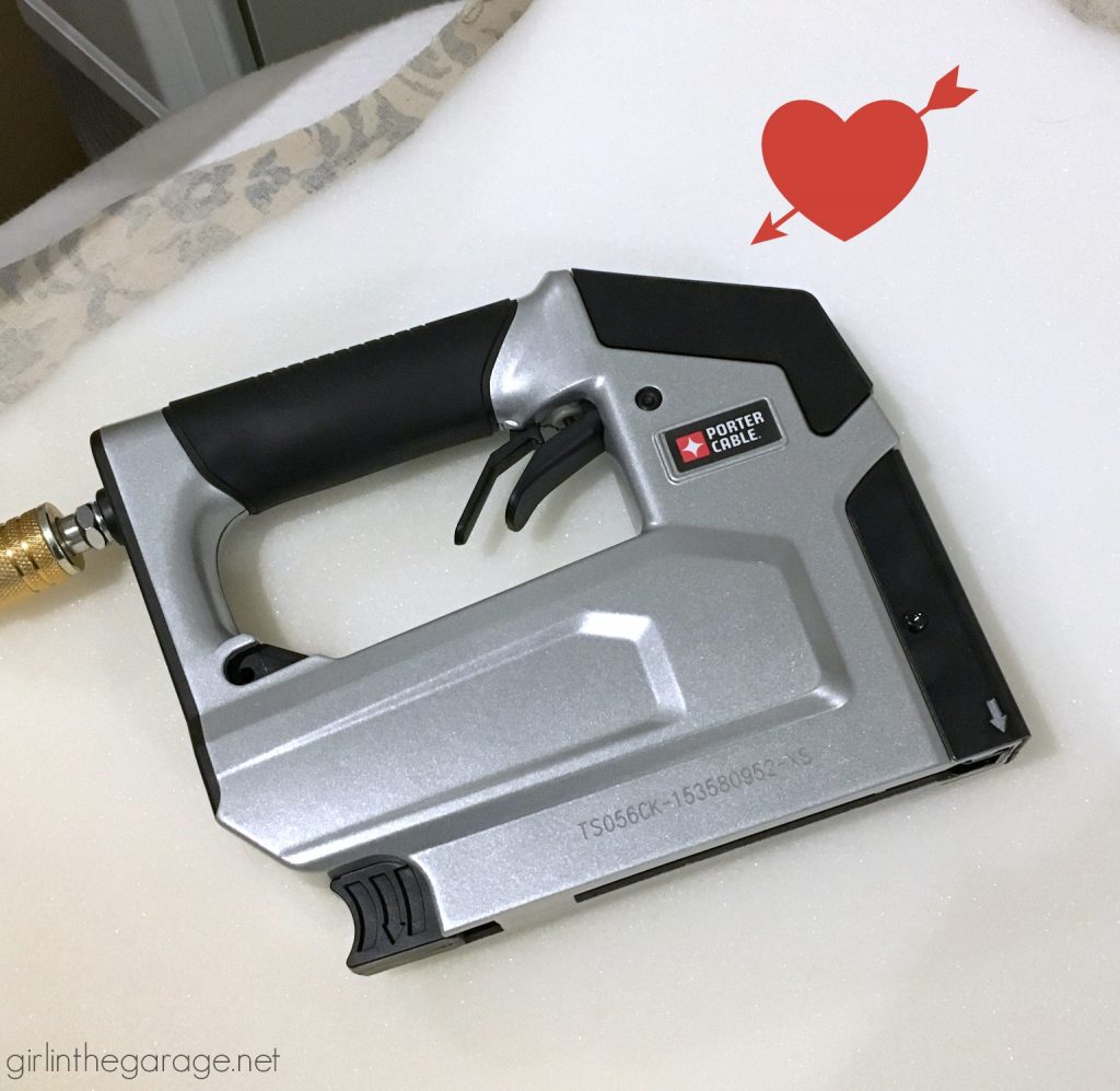 Favorite DIY Products - Air Compressor and Pneumatic Stapler for Upholstery