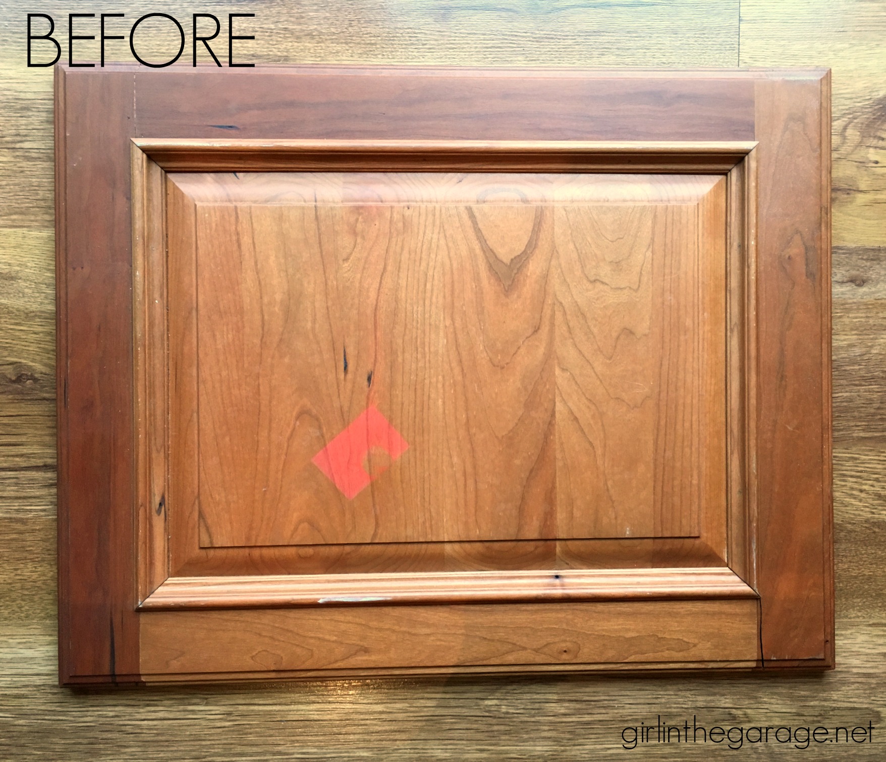 Repurposed Cabinet Door To Chic Wall Decor Girl In The Garage