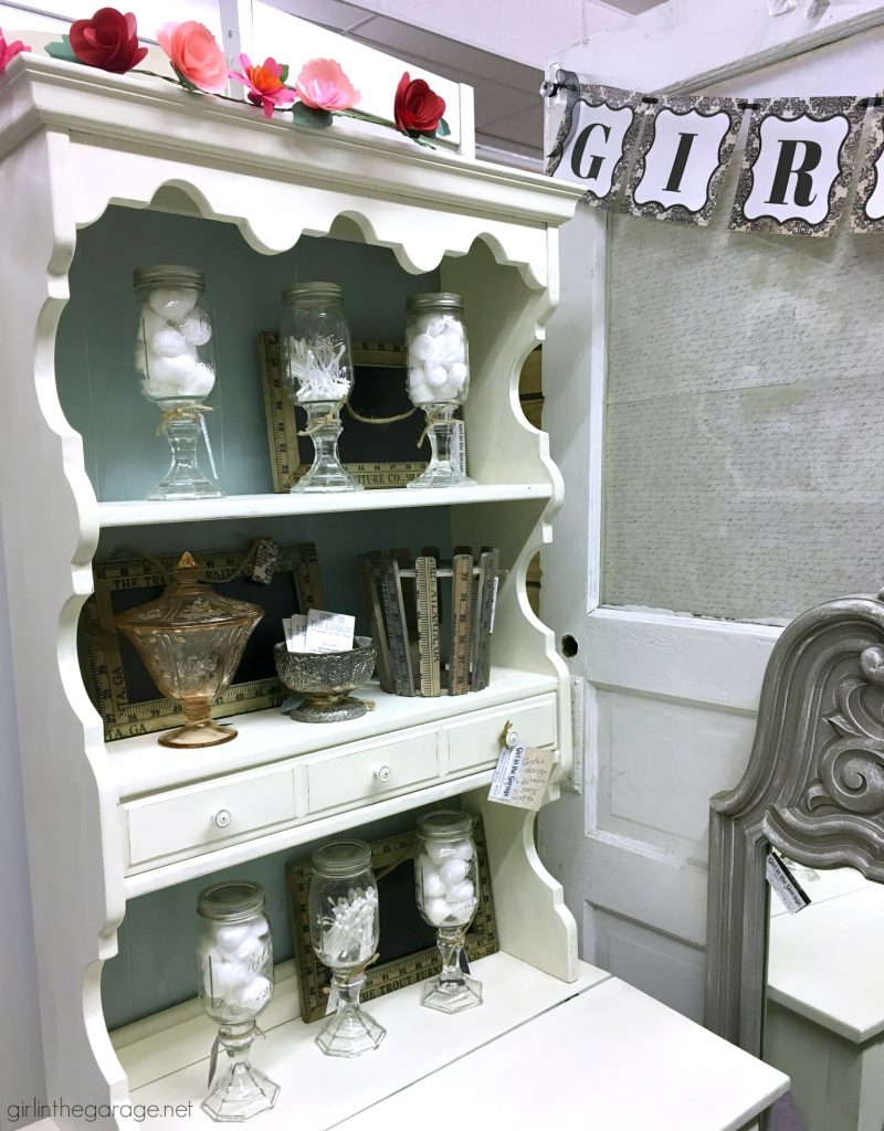 How to make a small antique booth space work - Girl in the Garage