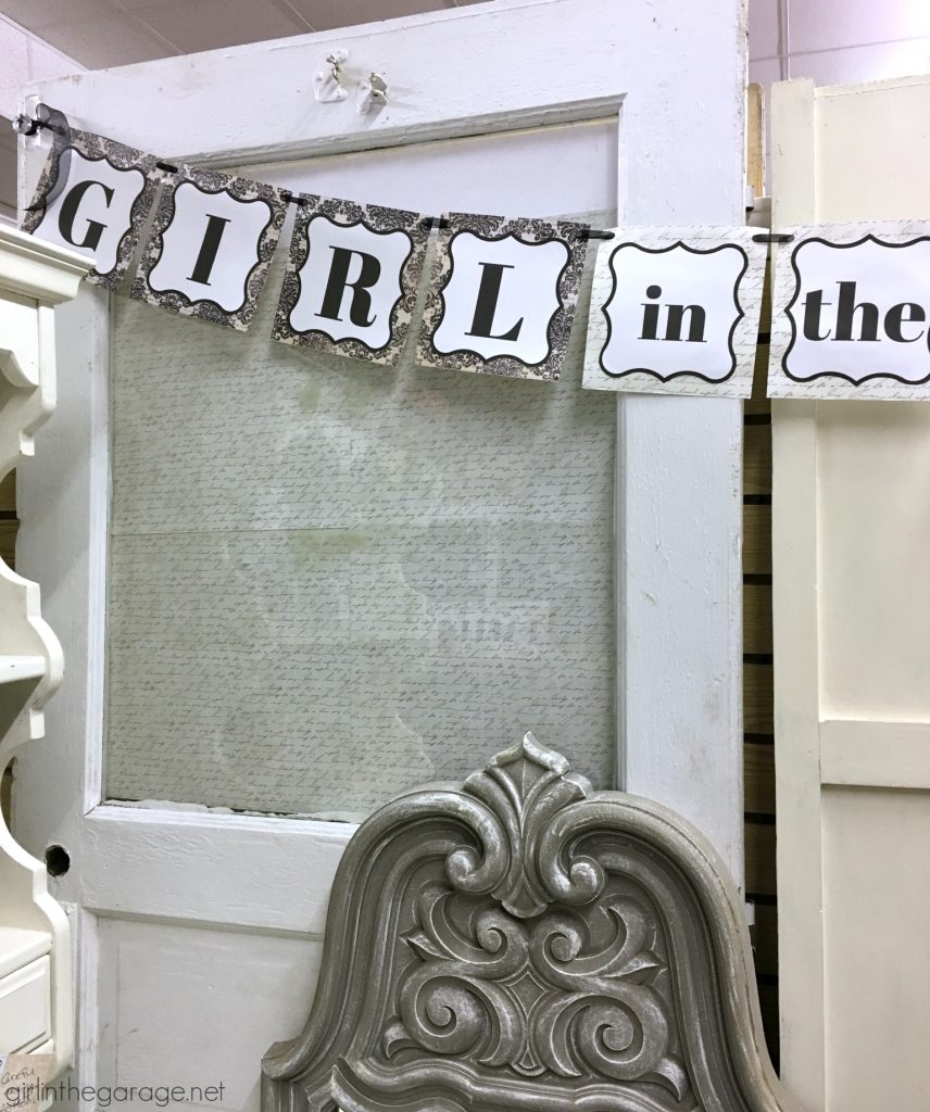 How to make a small antique booth space work - Girl in the Garage