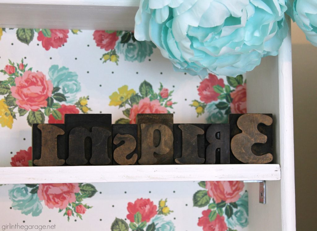 Easy DIY repurposed drawer project with decoupage - Girl in the Garage