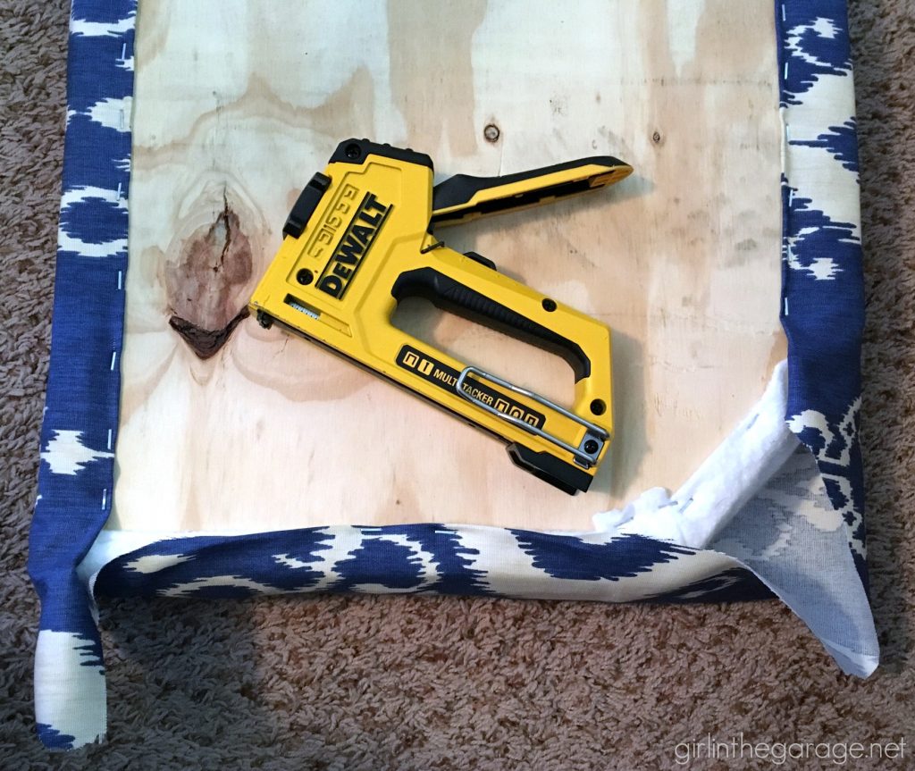 Bamboo chair makeover refresh - and how to make a new seat for a chair. By Girl in the Garage