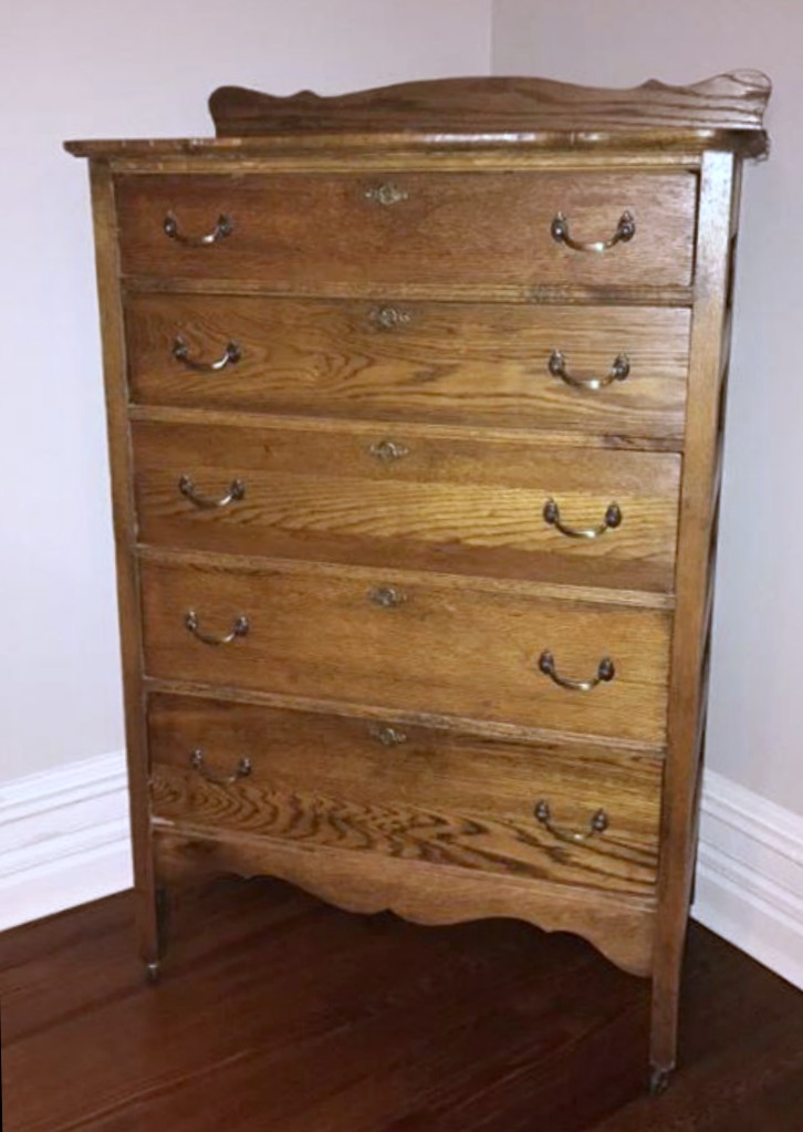 Distressed Stenciled Highboy Makeover Girl In The Garage