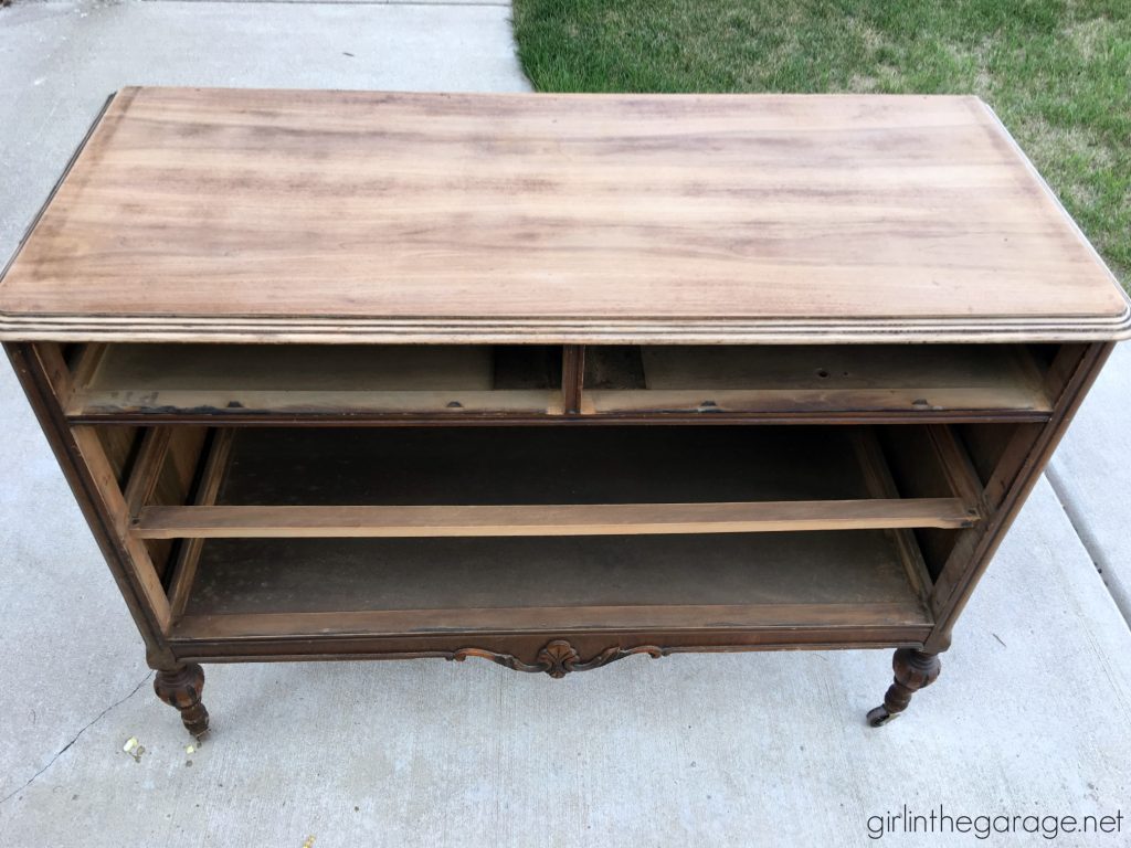 How to repair and revive an antique vanity makeover - Girl in the Garage