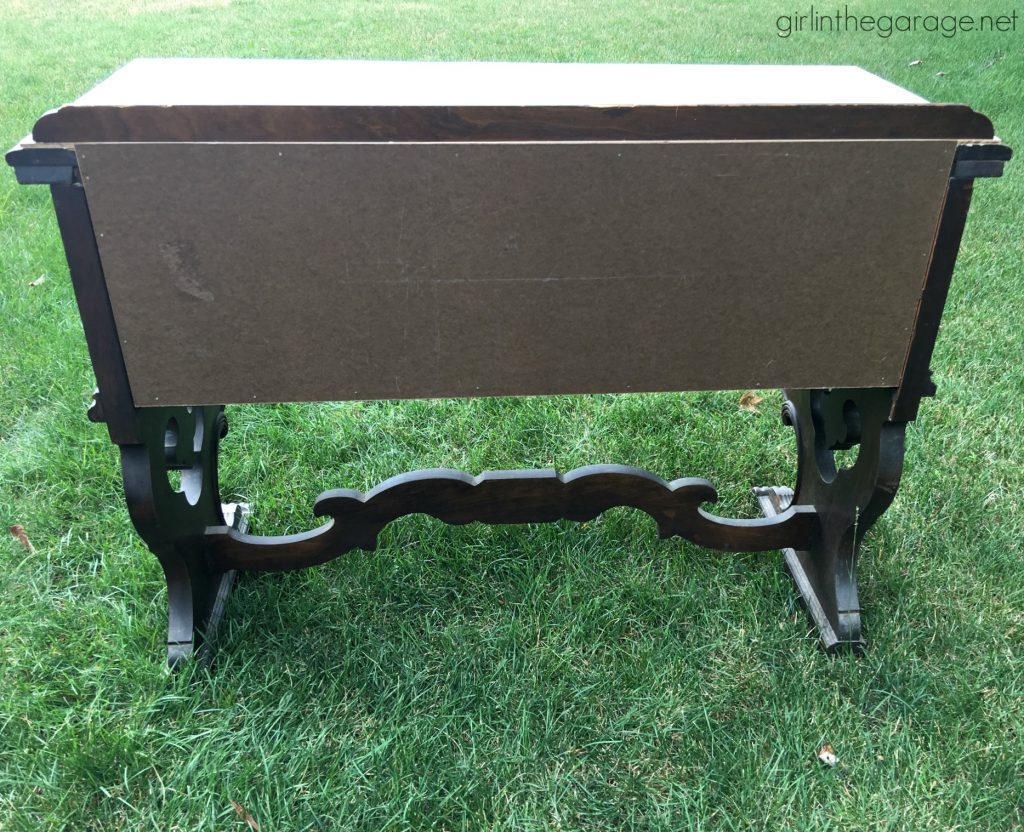 Yard Sale Antique Sideboard Makeover - Girl in the Garage