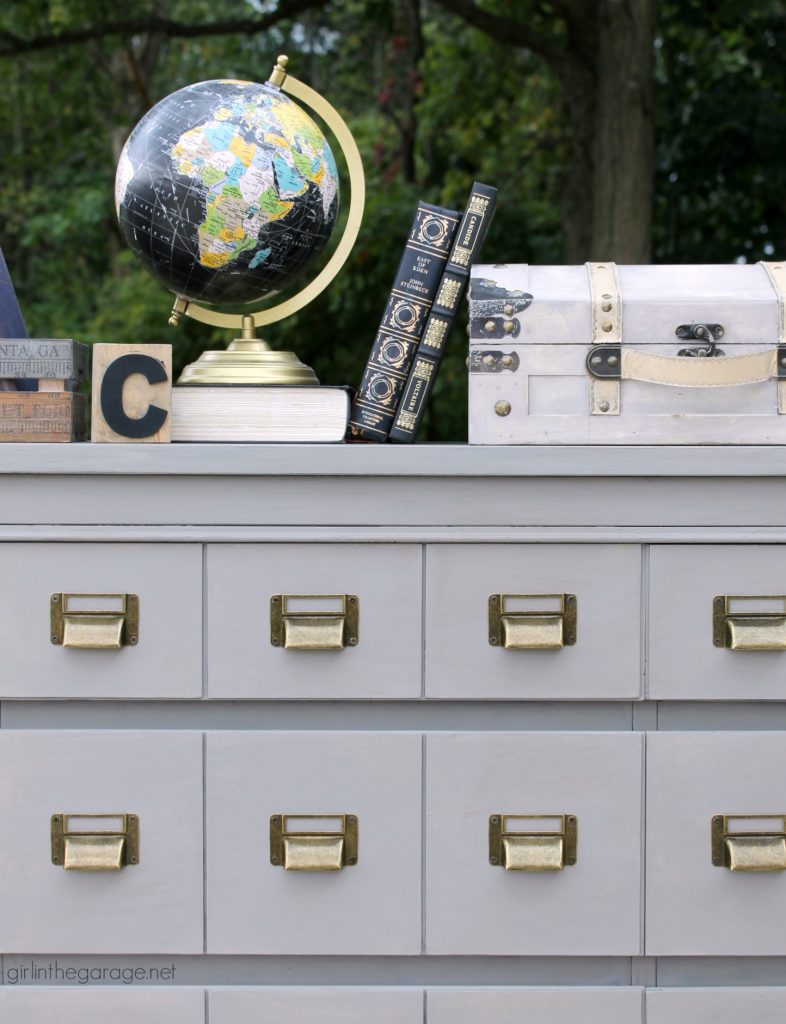 Diy Card Catalog Dresser Girl In The Garage