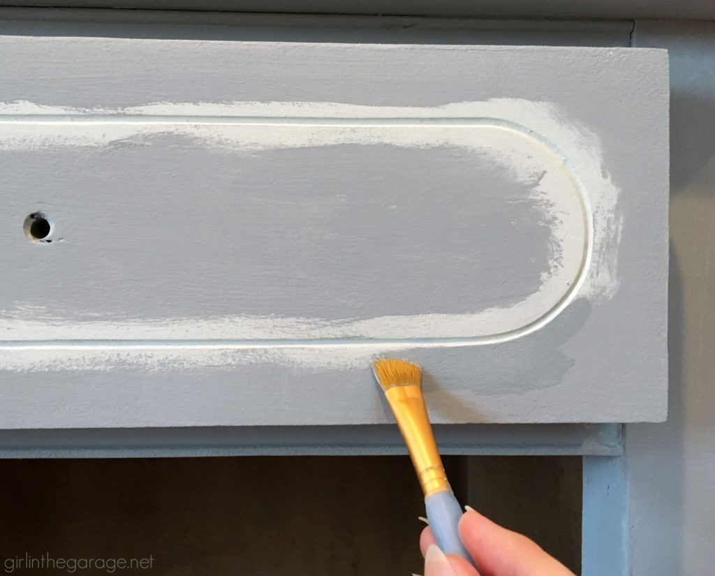 Learn how to repair and repaint painted furniture for a much better result, tutorial by Girl in the Garage.