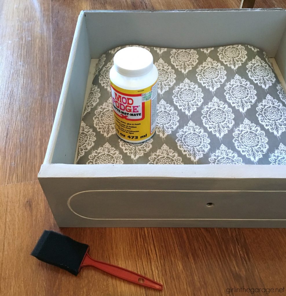 Learn how to repair and repaint painted furniture for a much better result, tutorial by Girl in the Garage.