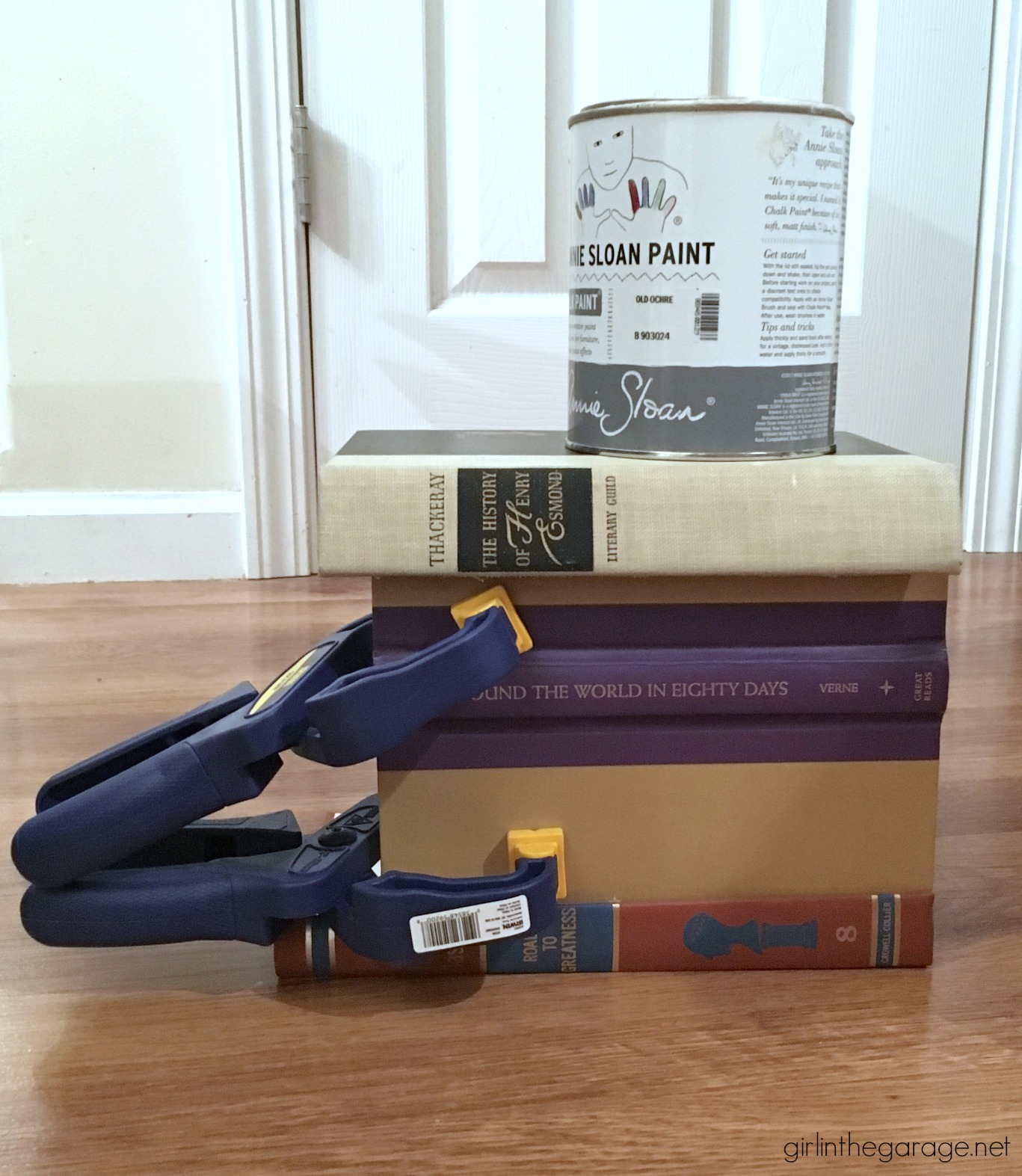 DIY hidden secret storage book box from thrifted book covers - Easy DIY tutorial by Girl in the Garage