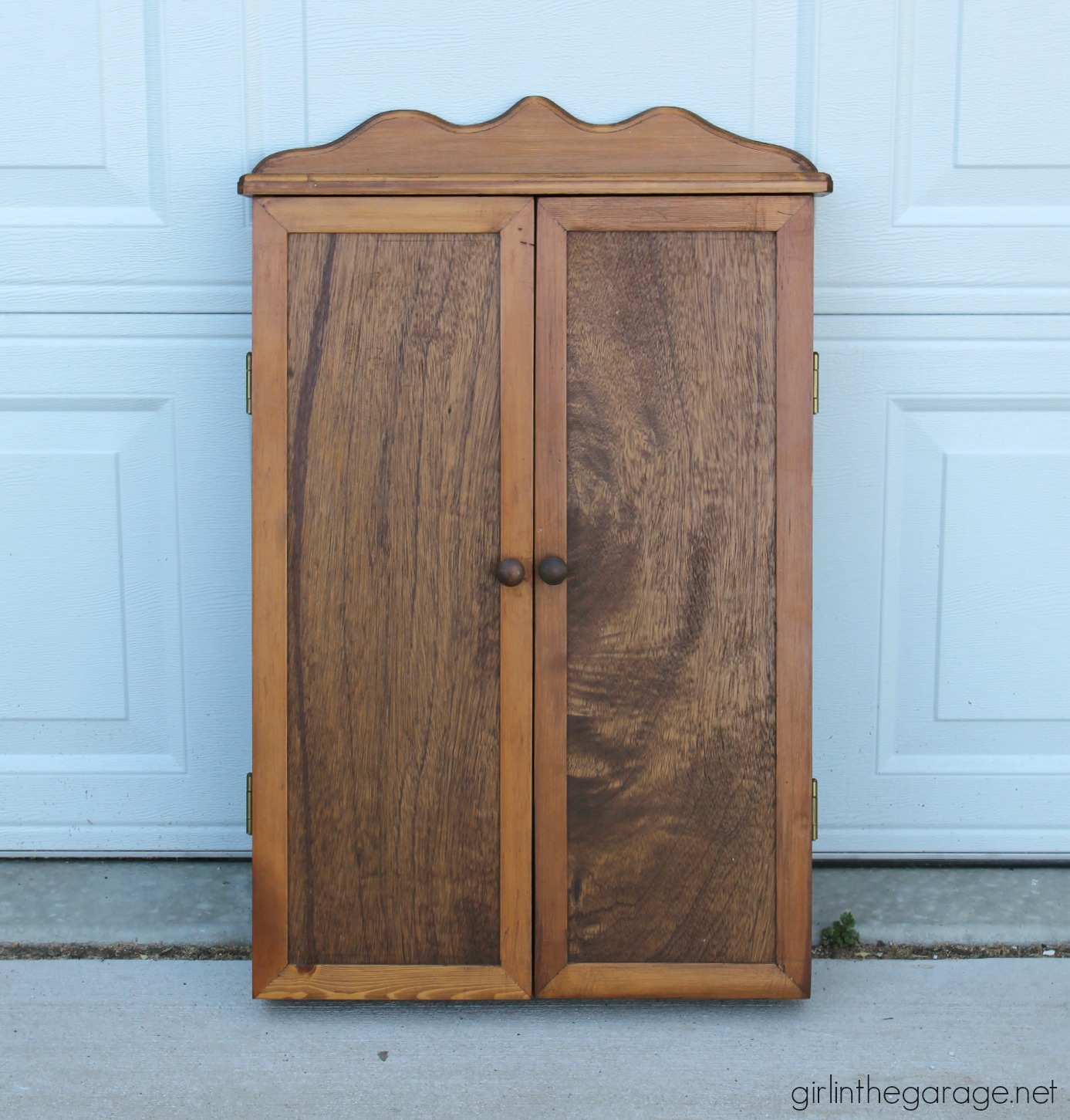 Pretty Papered Cabinet Makeover Girl In The Garage