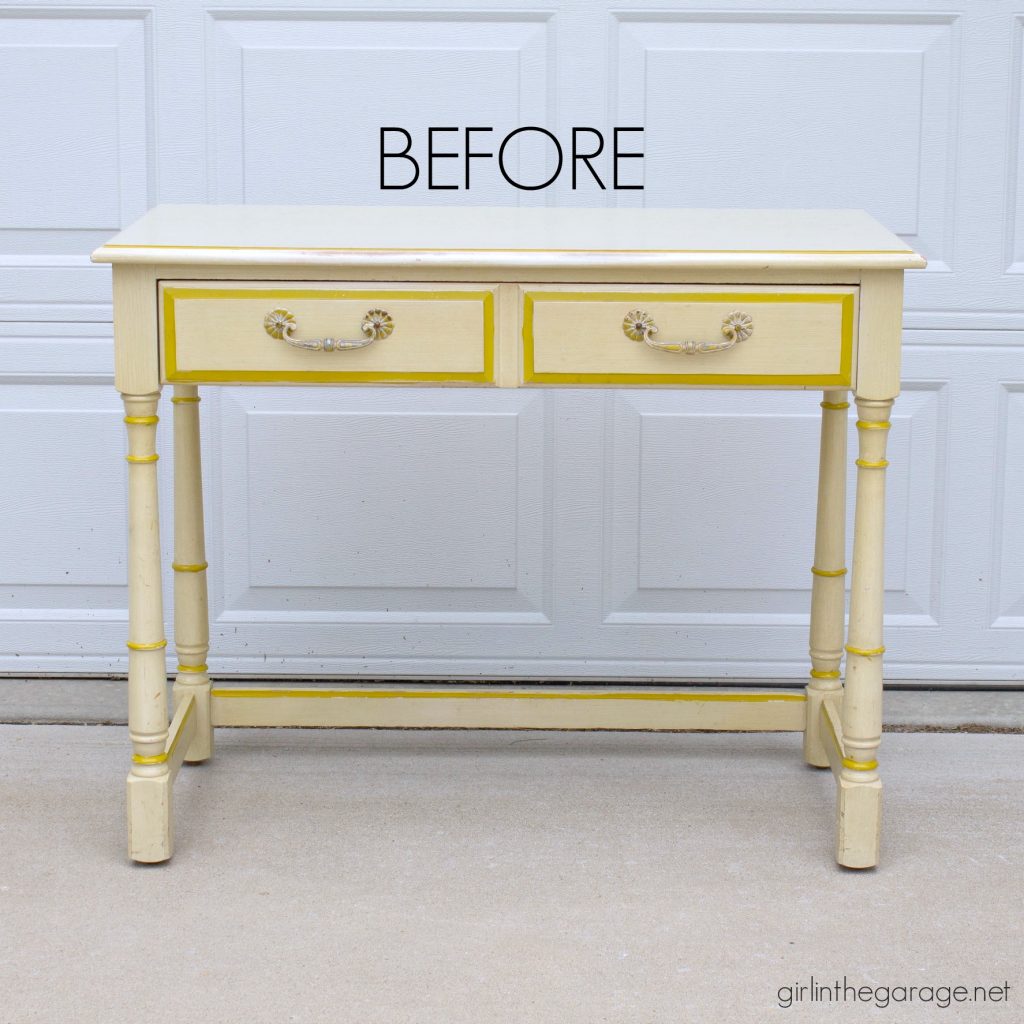 Vanity table makeover - Girl in the Garage