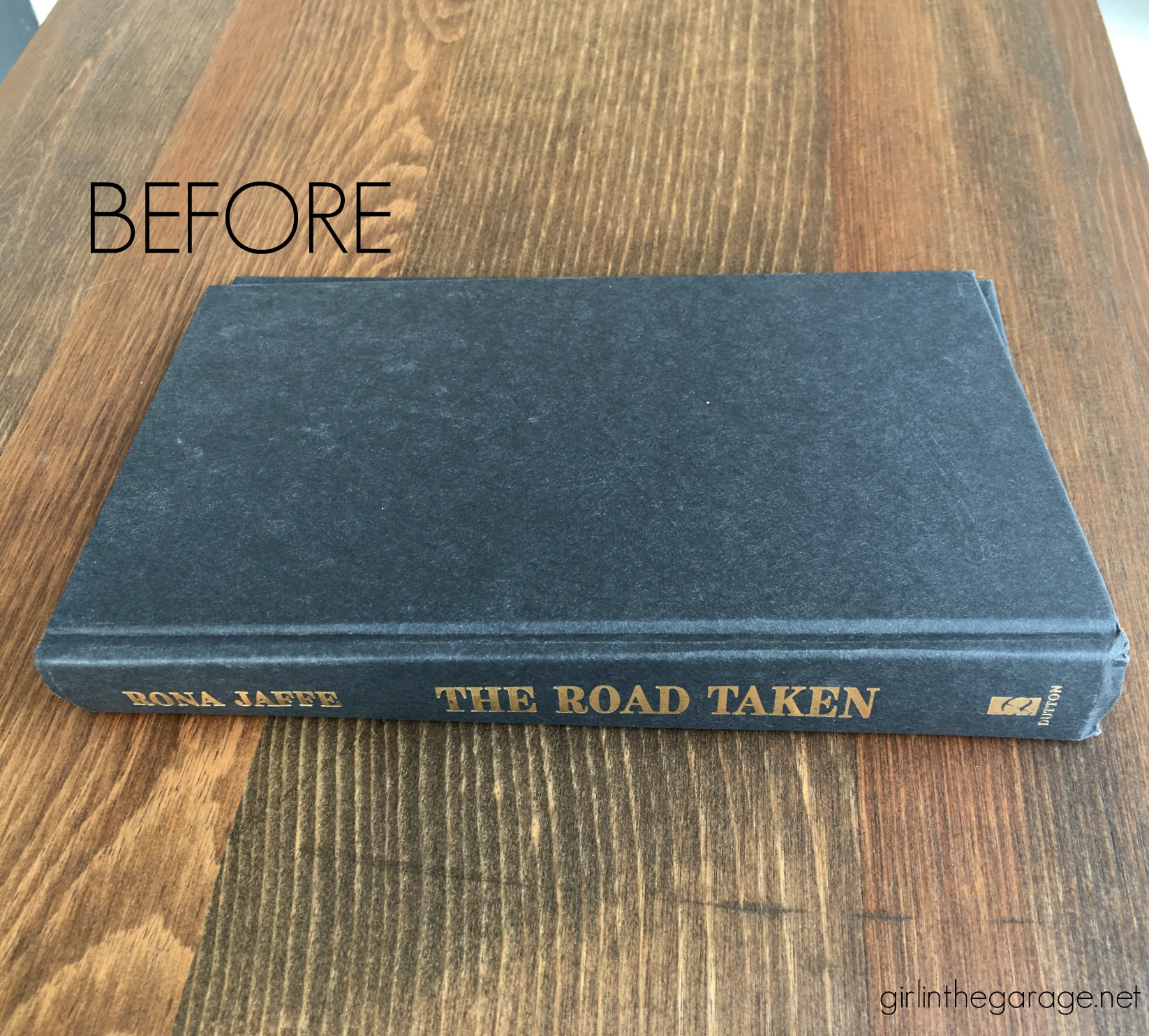 Repurposed book cover into a storage box- tutorial by Girl in the Garage