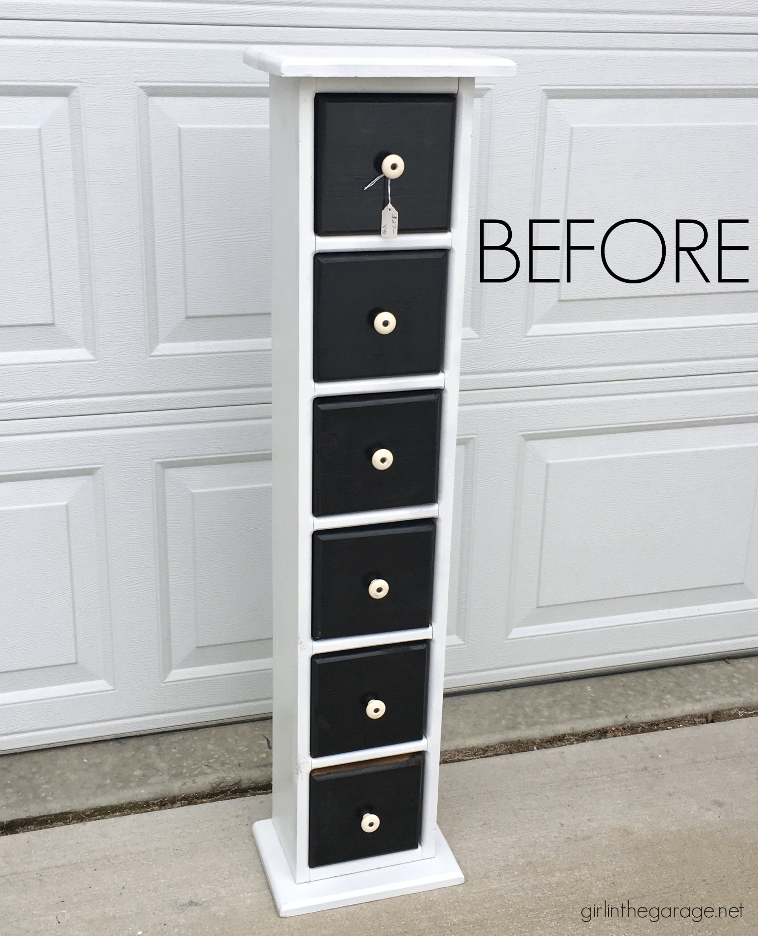 If you want the stained look, but can't have it. Learn how to paint furniture to look like stain. Plus: A card catalog makeover with this faux stain finish! By Girl in the Garage