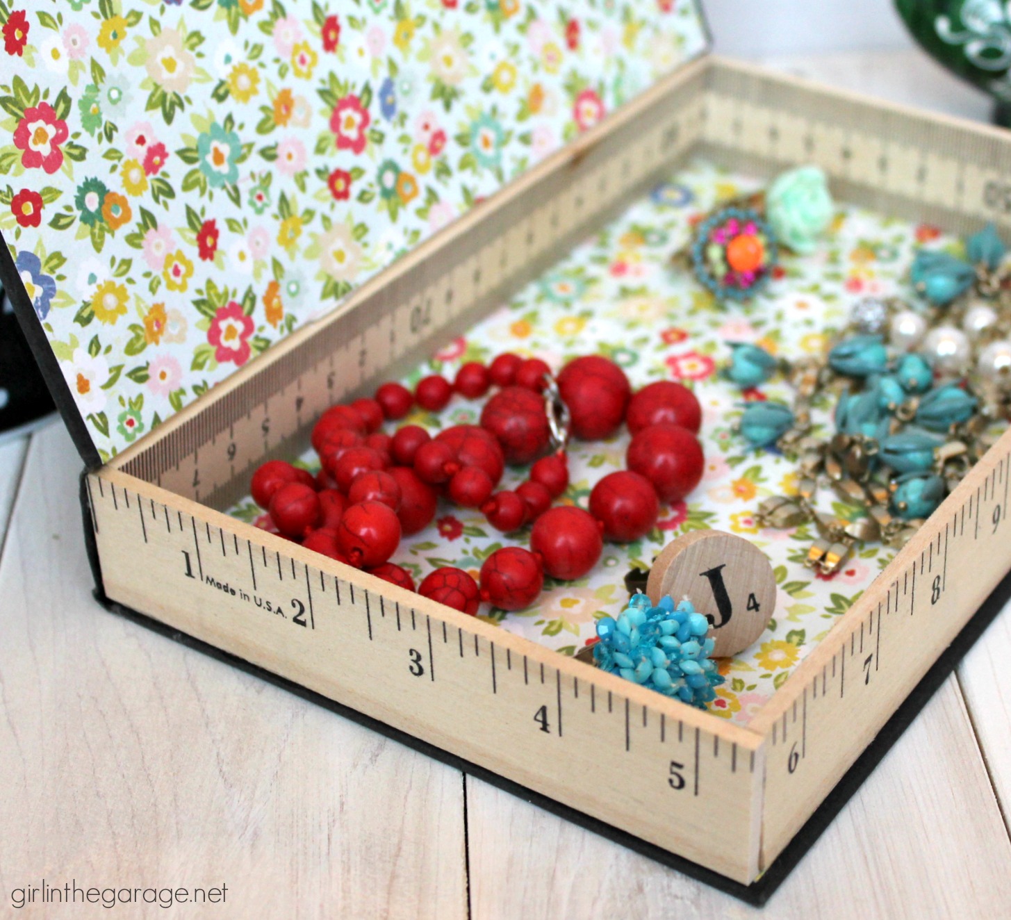 Repurposed book cover into a storage box- tutorial by Girl in the Garage