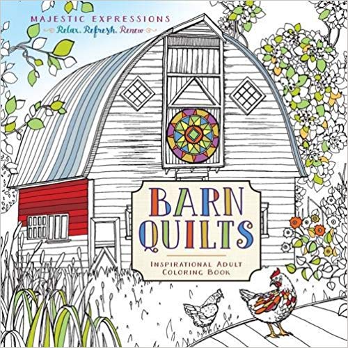 Barns Quilts adult coloring book by Marian Parsons (Miss Mustard Seed)