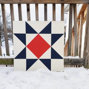 How to Paint a Barn Quilt (on a thrifted tray) - Girl in the Garage®