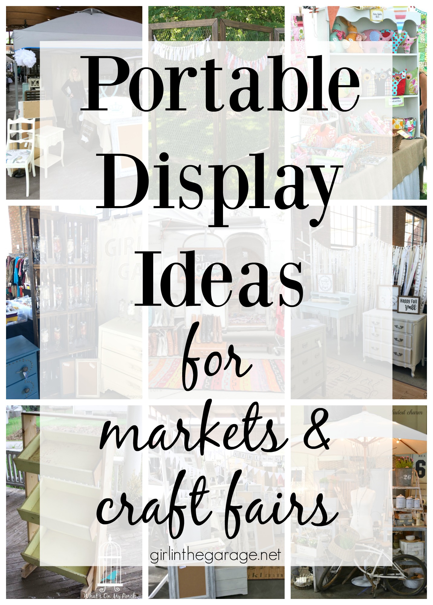 Portable Display Ideas for Markets and Fairs Girl in the Garage®
