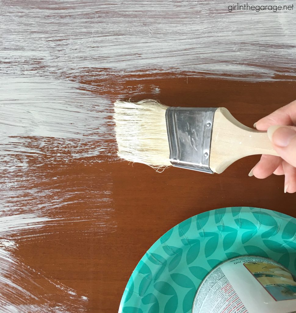 How to prep furniture for painting - Paint wood furniture - How to prime furniture - DIY furniture makeovers - Furniture flipping - Girl in the Garage