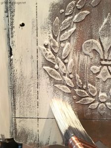 How to Add a Raised Stencil to Furniture - Girl in the Garage®