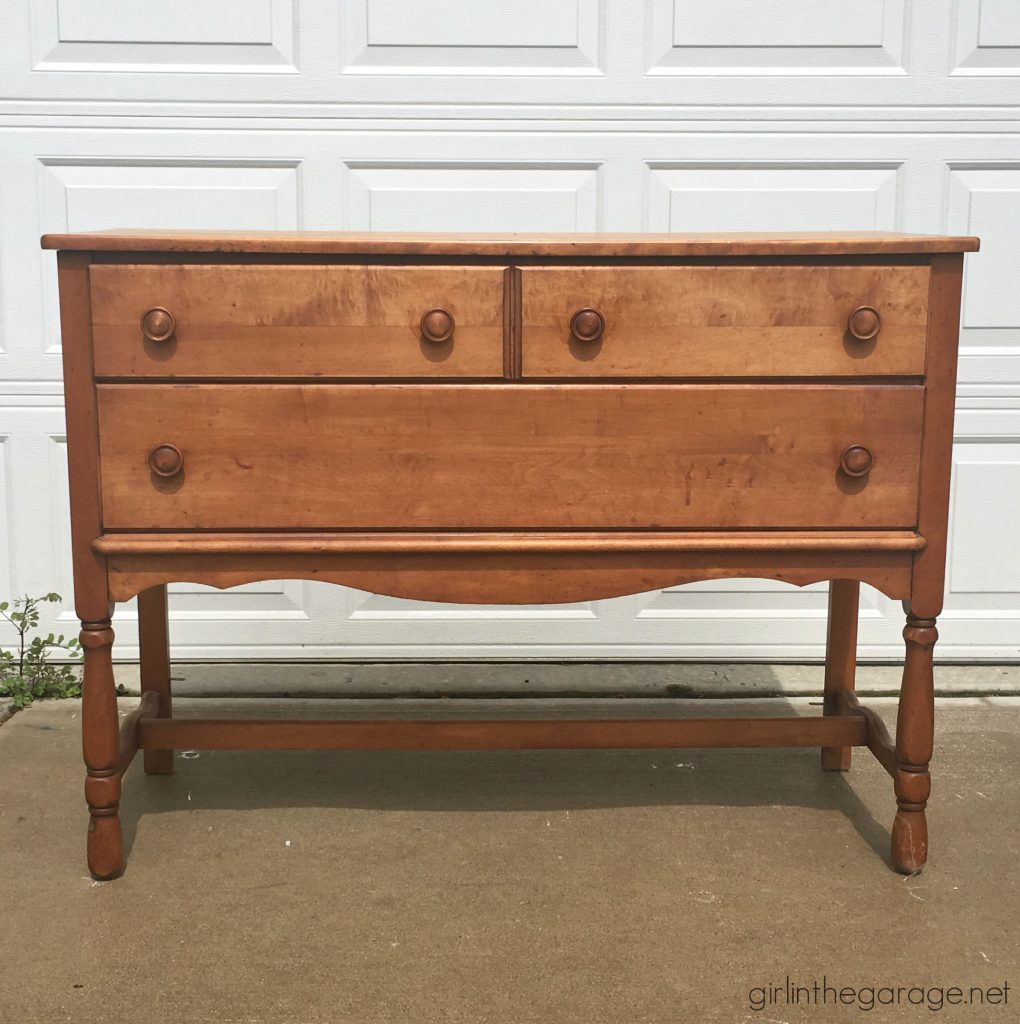 Do your drawers have old contact paper stuck inside? Discover how to remove contact paper the easy way. DIY painted furniture ideas by Girl in the Garage