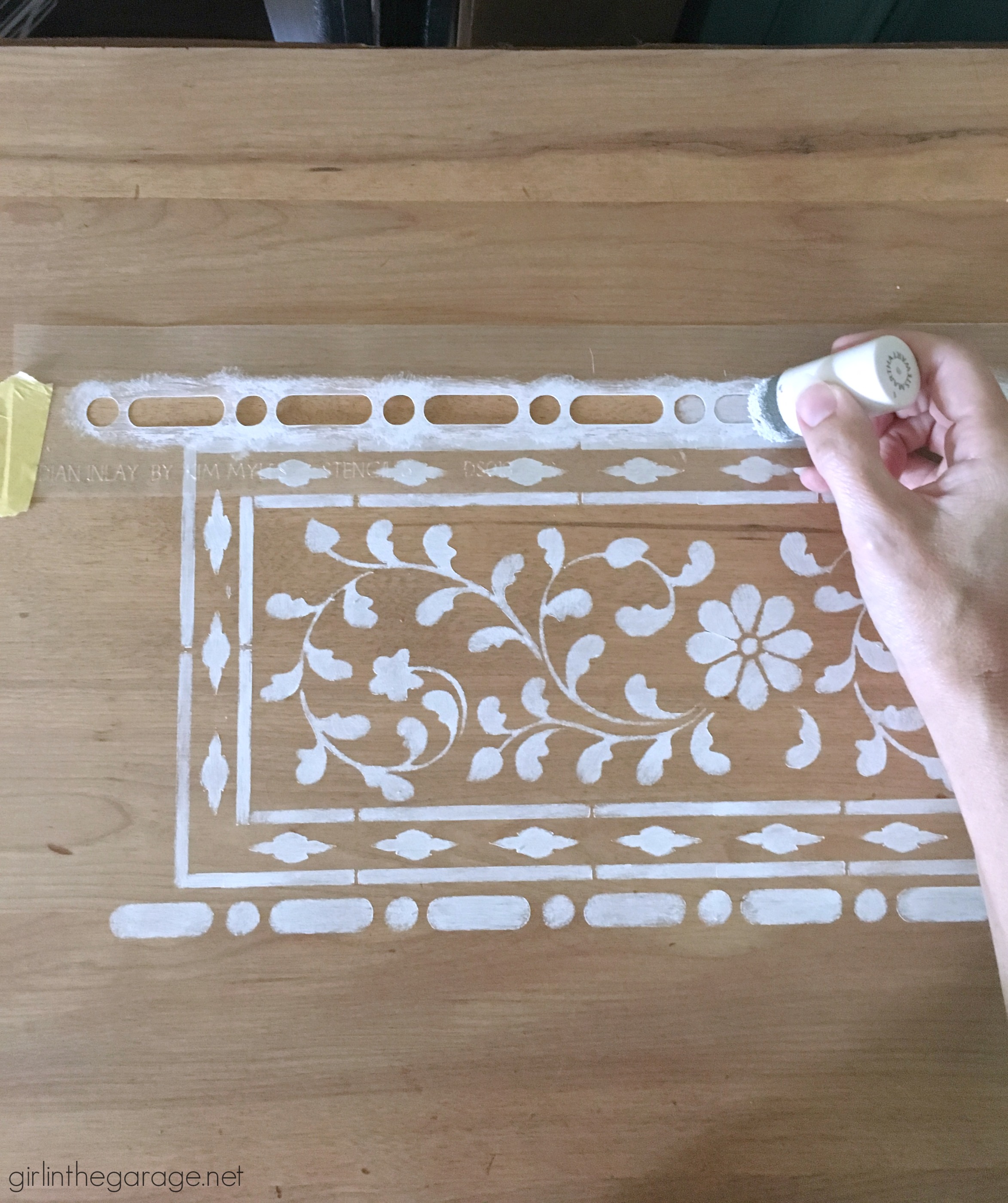 IMG_6323stencilindianinlaywood Girl in the Garage®