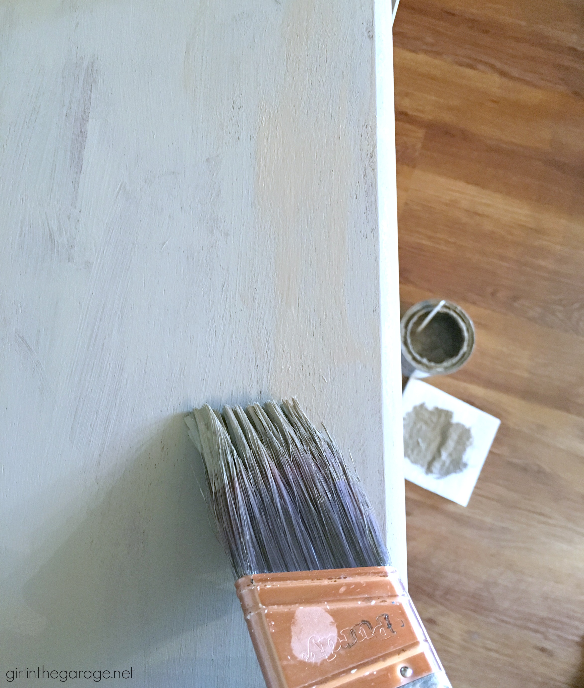 dry brush chalk paint