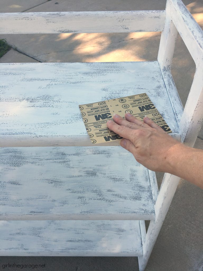 How to paint a folding bookcase - portable and sets up in seconds. Paint a folding bookcase to match your style. By Girl in the Garage