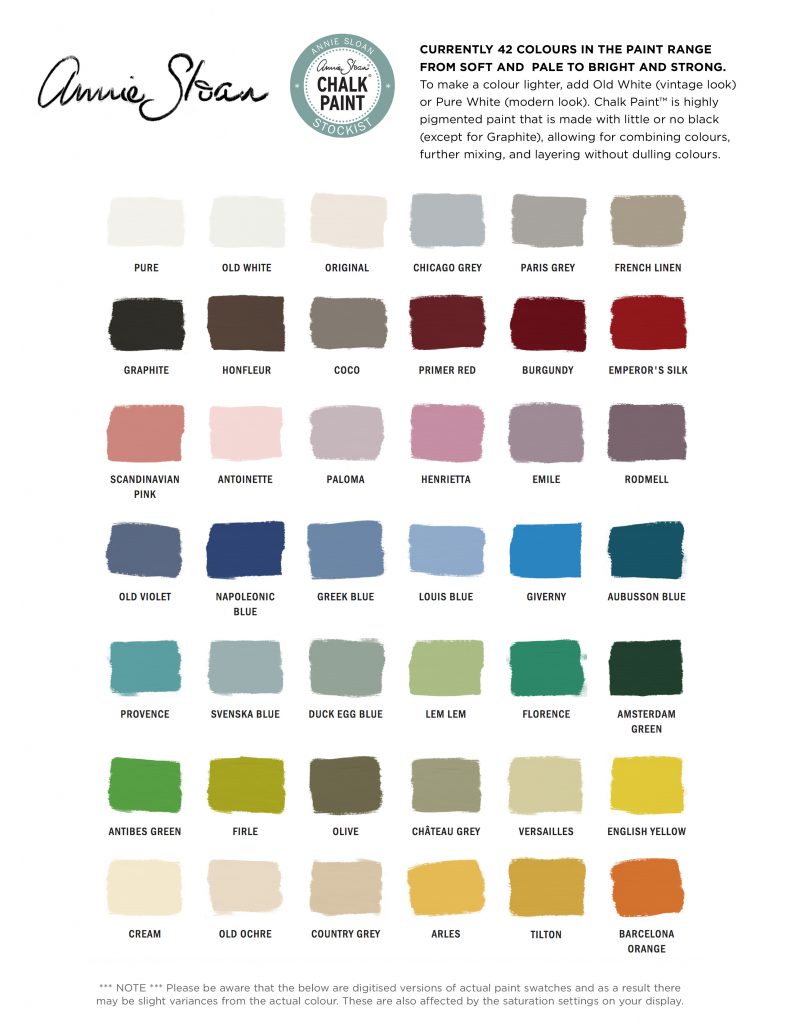 10 Annie Sloan Paints MadeleineTillie   Annie Sloan Chalk Paint Colors Colours 791x1024 