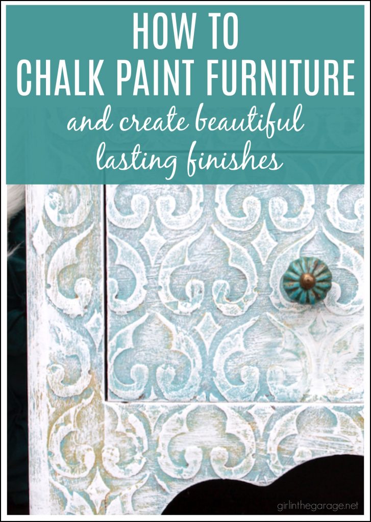 How to Chalk Paint Furniture - Simple DIY chalk painting guide for beginners - DIY furniture makeover ideas by Girl in the Garage