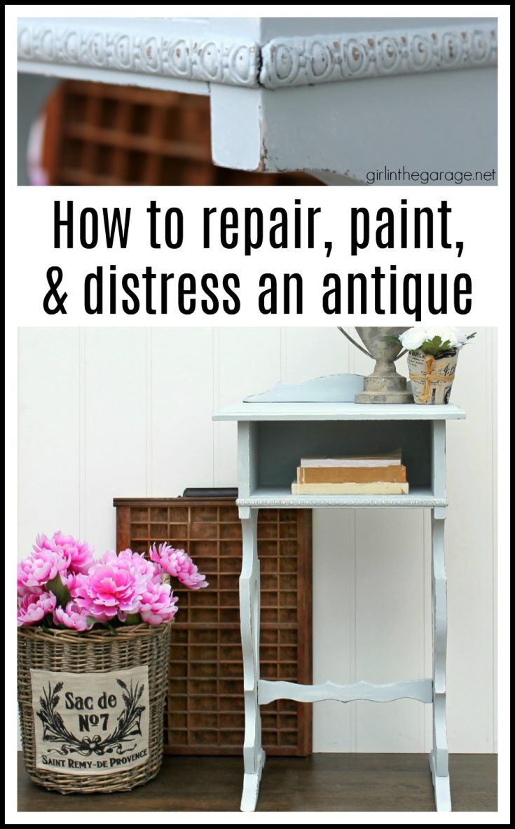 How to Repair a Table with Cracked Veneer Girl in the Garage®