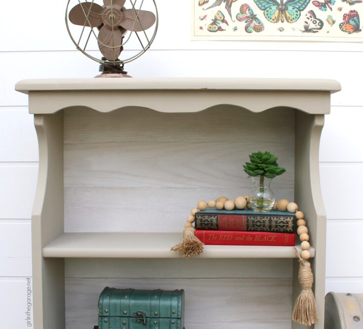 How to Whitewash Wood Planks for a Bookcase Makeover