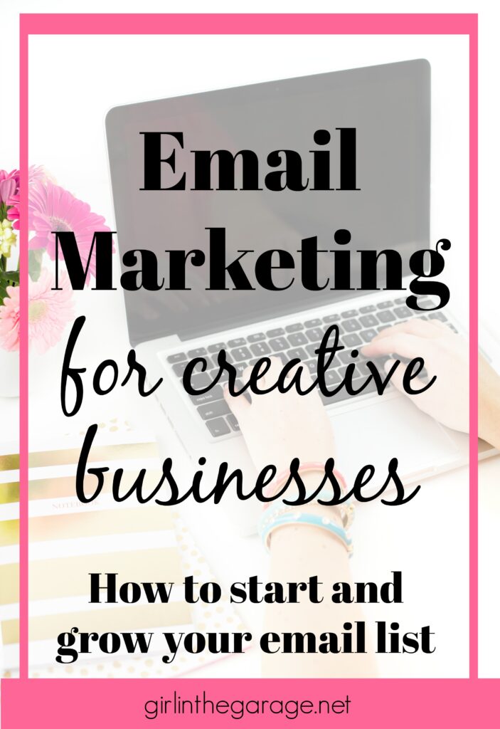 What's the secret weapon of many successful small businesses? Email marketing! Learn how to start and grow an email list for your creative business today.