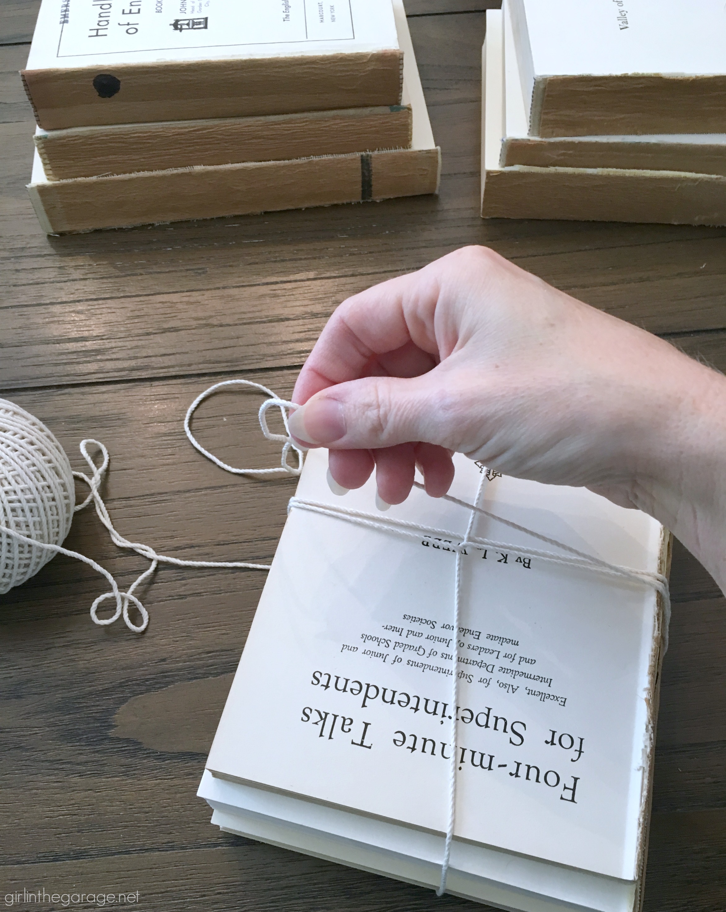 IMG_7265bookswrappedtwine Girl in the Garage®