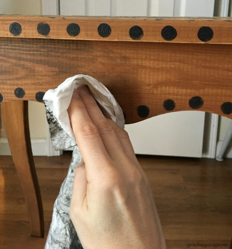 How to Stain Wood Black with Furniture Wax Girl in the Garage®