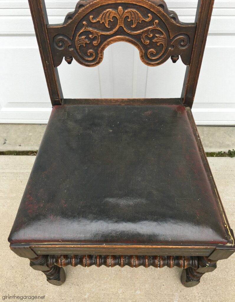 Antique painted chair makeover with Chalk Paint - Girl in the Garage