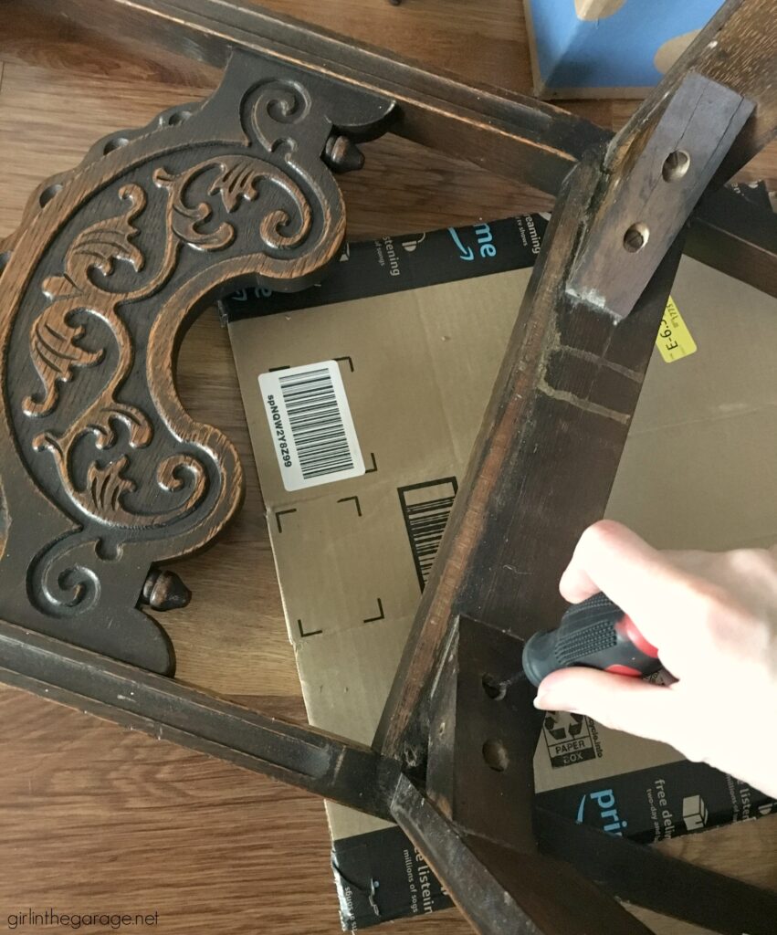 Antique painted chair makeover with Chalk Paint - Girl in the Garage