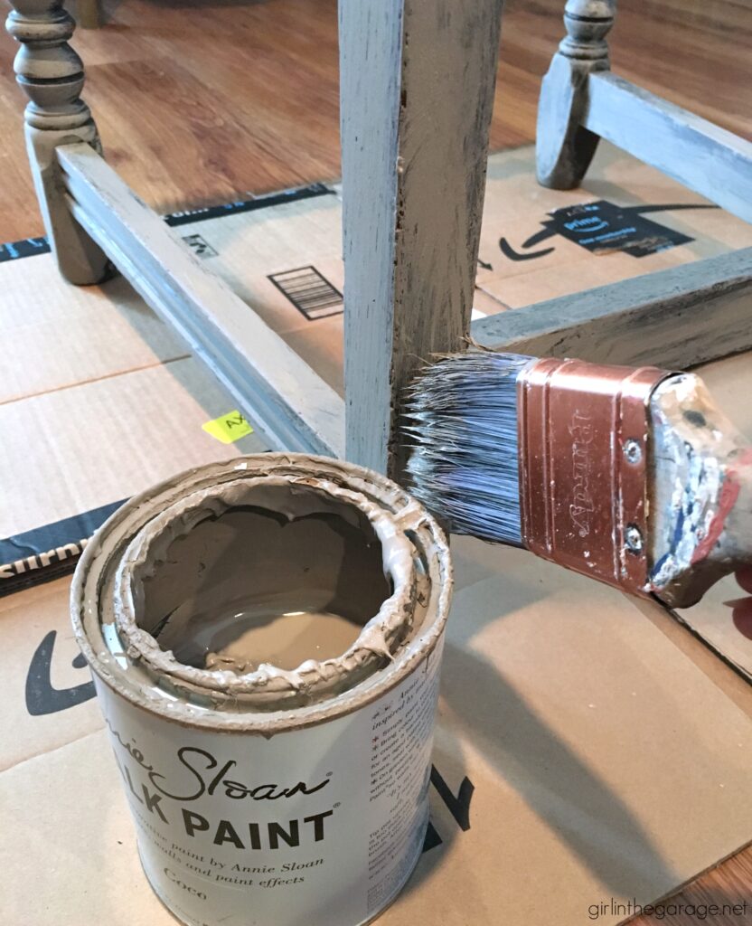 Antique painted chair makeover with Chalk Paint - Girl in the Garage