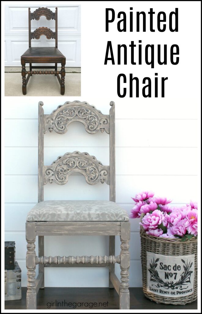 Antique Painted Chair Makeover Girl in the Garage