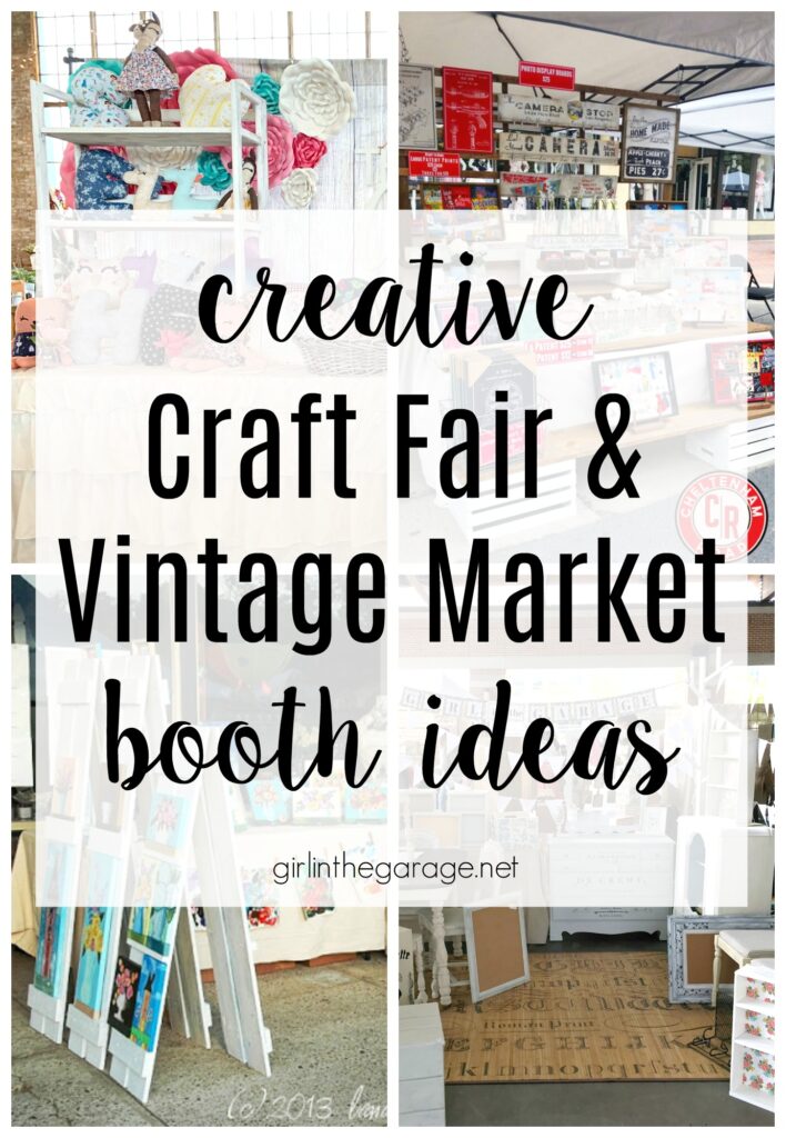 Creative craft fair and vintage market booth display ideas - Girl in the Garage