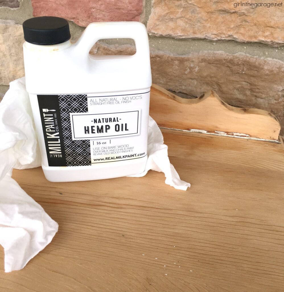 How to remove hemp oil from wood furniture - Girl in the Garage