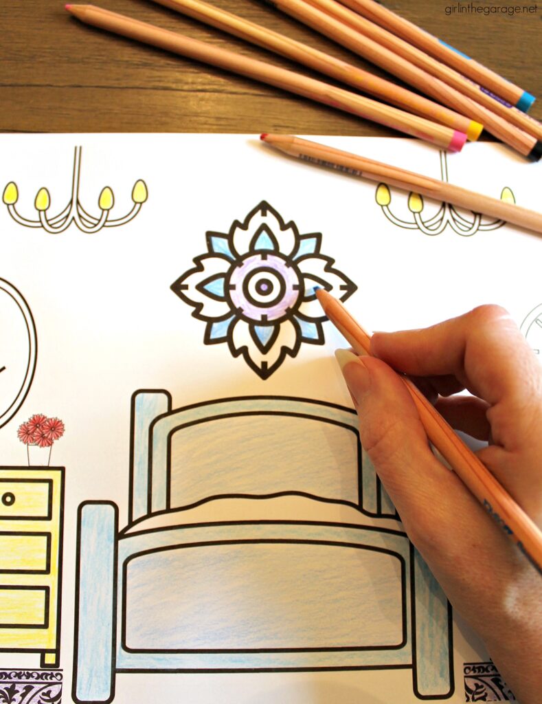 household furniture coloring pages