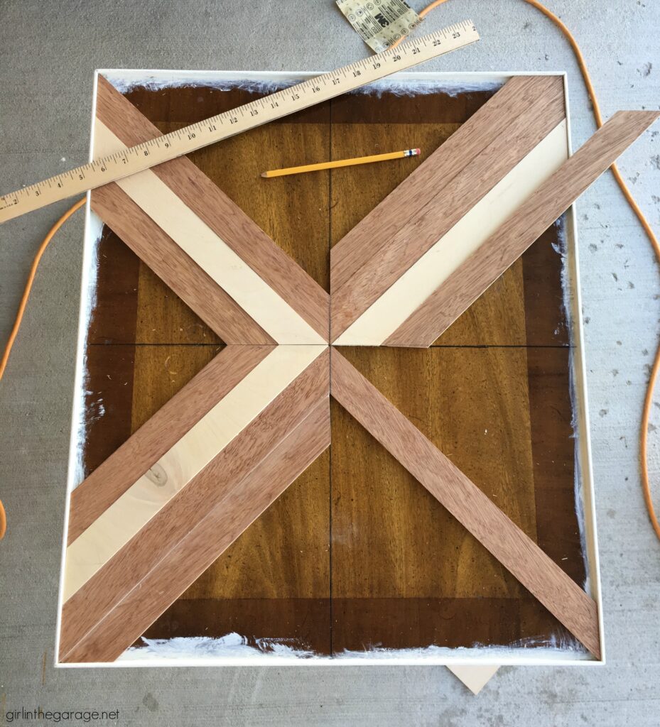 Beautiful DIY Geometric Wood Table Top Design: Steps and Video