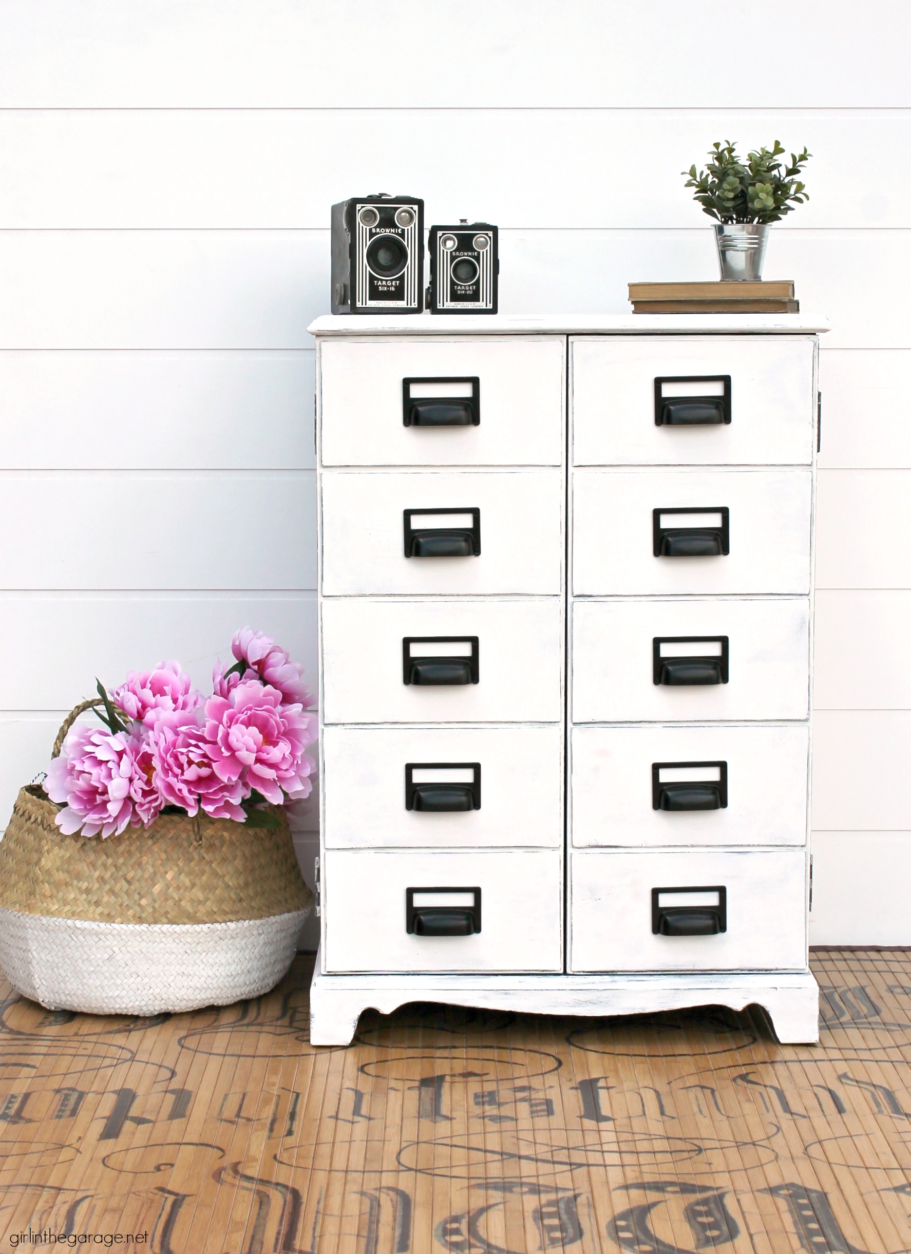 DIY apothecary cabinet from curbside castaway - Girl in the Garage