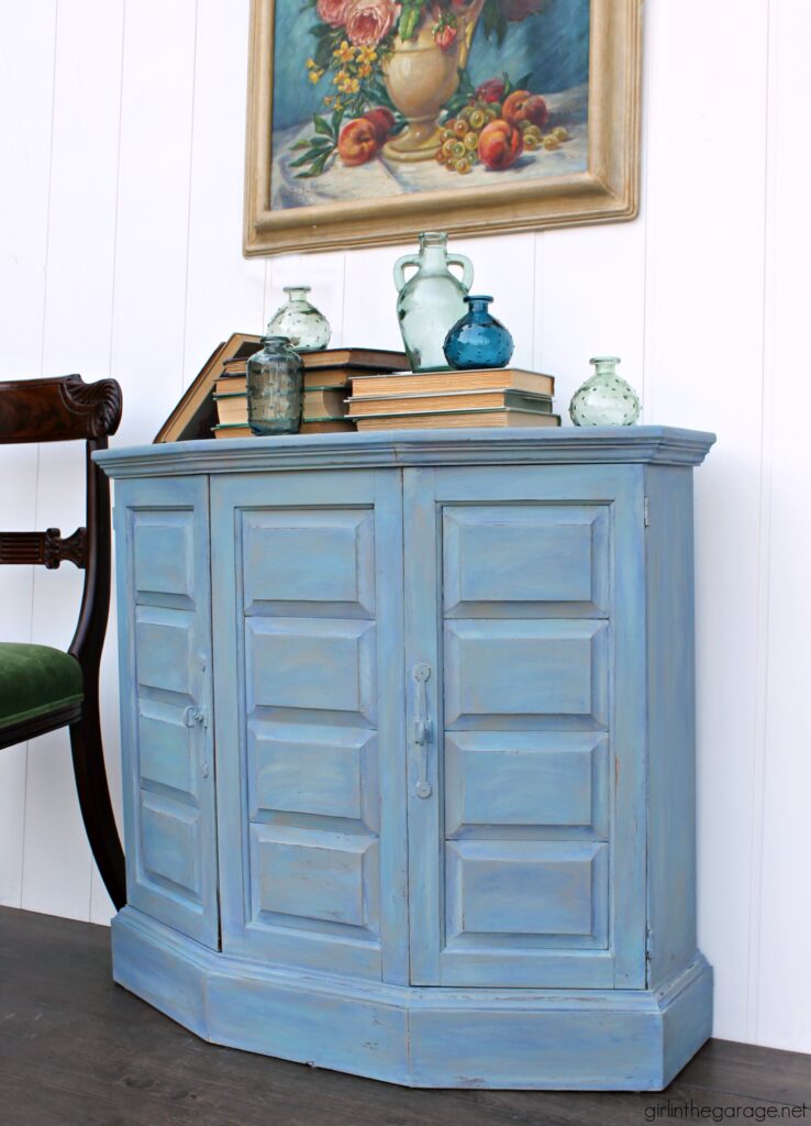 Creating a Teal Blue Blended Furniture Finish with Chalk Style